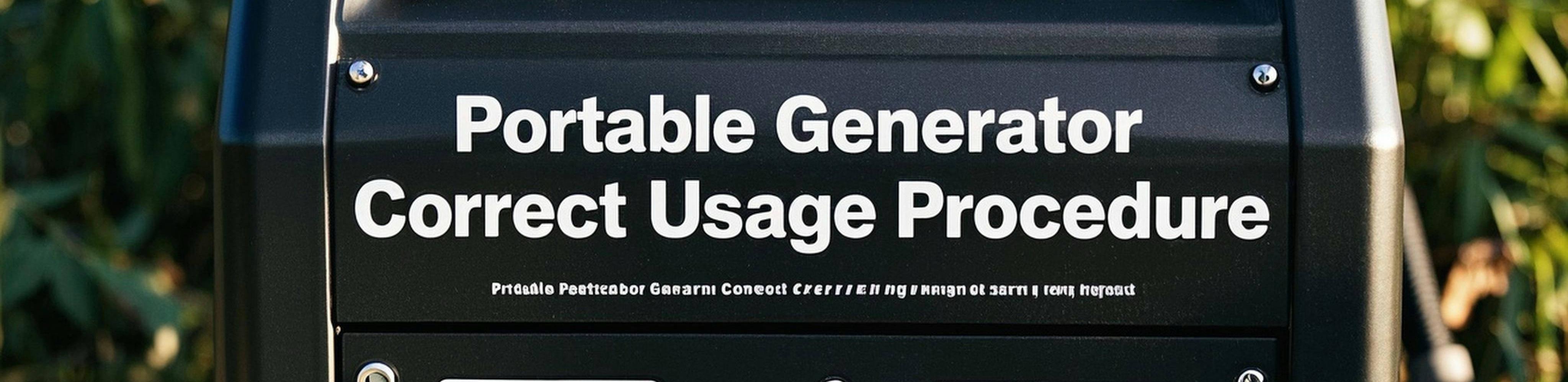 Safe Operation of Portable Diesel Generator with Fuse Box Step-by-step guide for safely operating a portable diesel generator connected to a home fuse box
