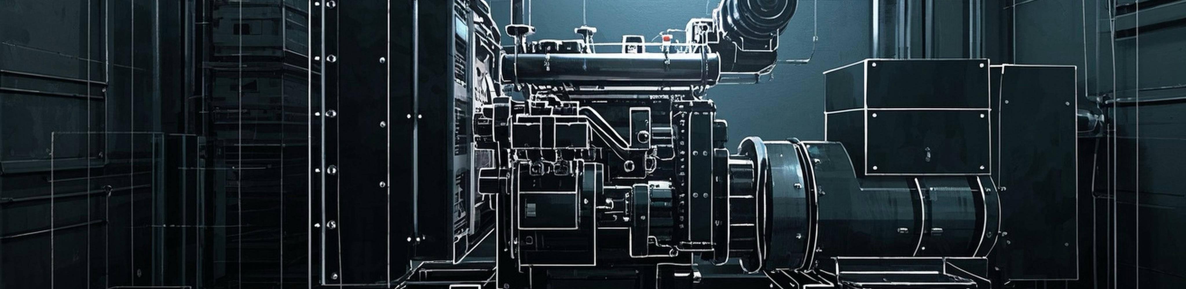 Diesel Generator Installation in Factory Environment Indoor diesel generator setup for industrial applications