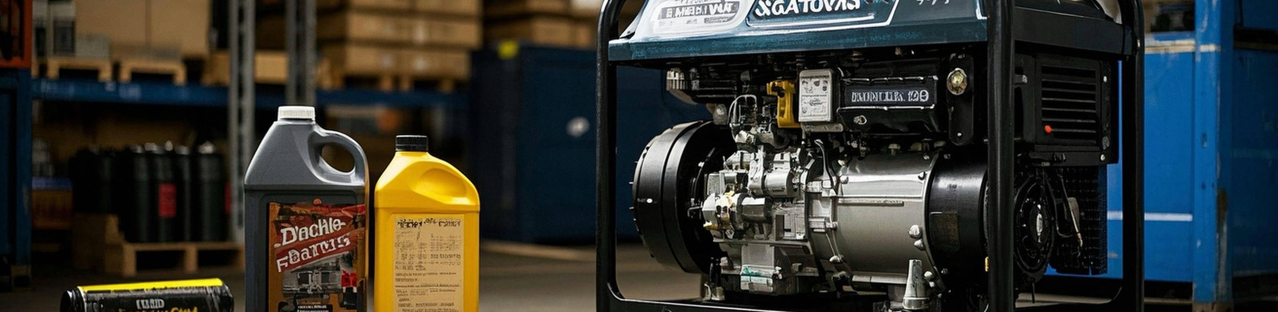 Proper Storage and Maintenance of a Diesel Generator Diesel generator stored in a dry, ventilated warehouse with maintenance tools nearby