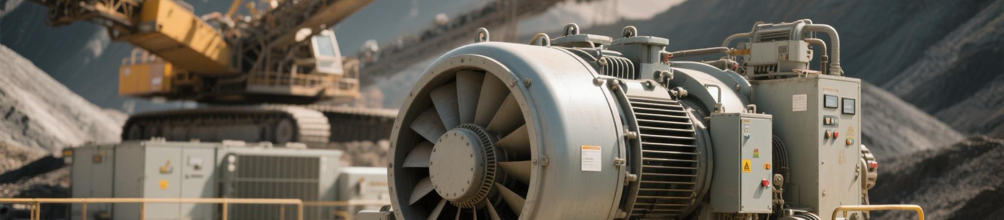 Remote Site Industrial Diesel Generator Operation Industrial diesel generator operating at a remote construction or mining site