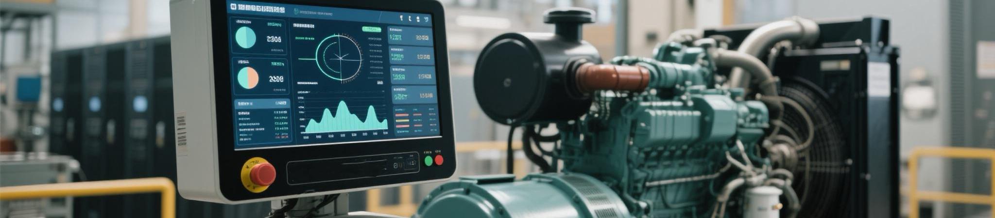 Diesel generator with intelligent monitoring system operating in an industrial environment