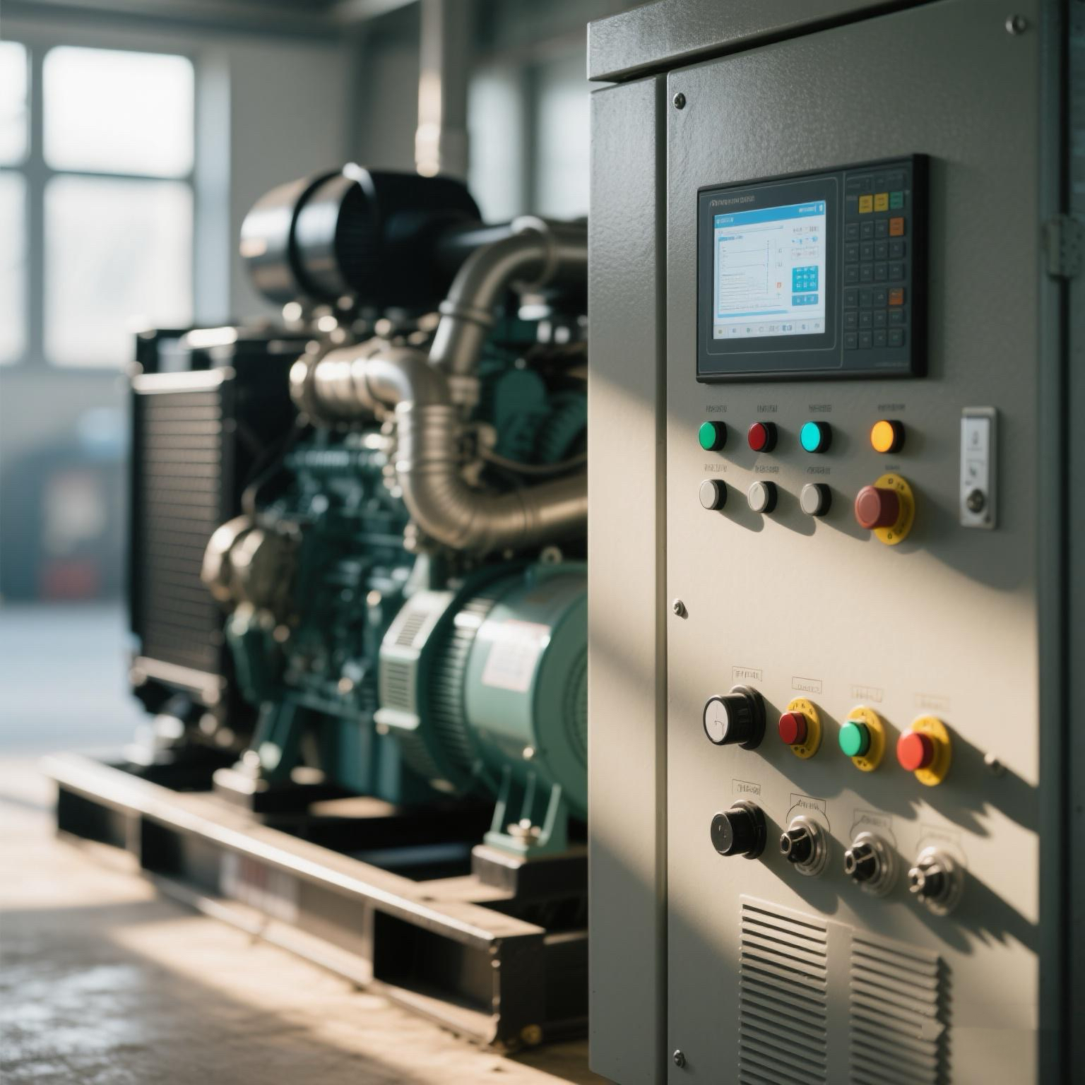 Le système de contrôle intelligent optimise les performances du générateur diesel