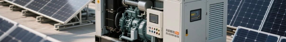 Modular hybrid diesel generator unit with solar integration