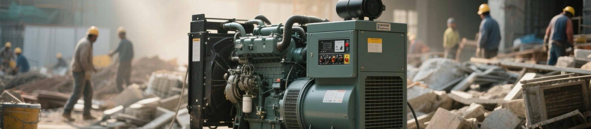Diesel generator powering a data center or construction site