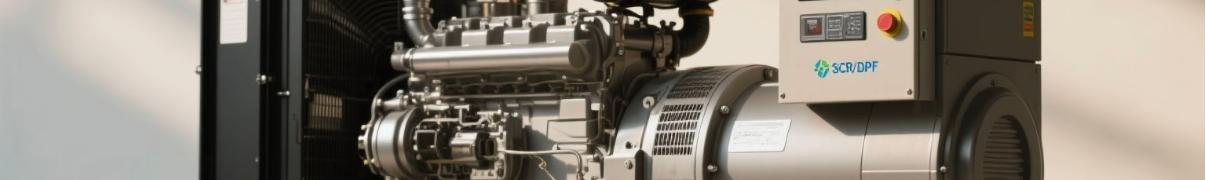 SCR/DPF'li ve akıllı kontrol panelli d&uuml;ş&uuml;k emisyonlu dizel jenerat&ouml;r