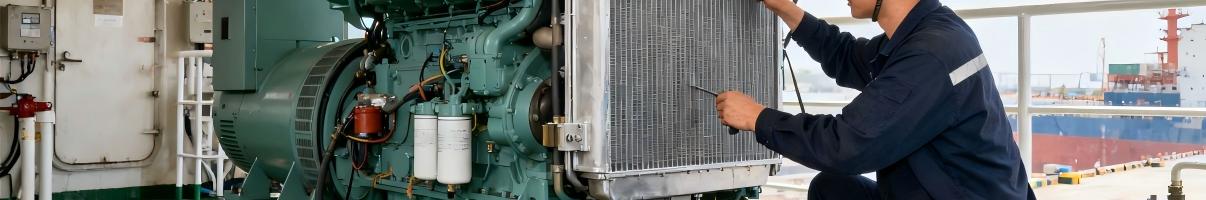 Maintenance of diesel generator in offshore engine room