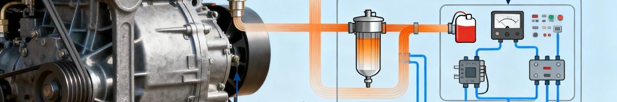 Diesel generator startup system overview diagram
