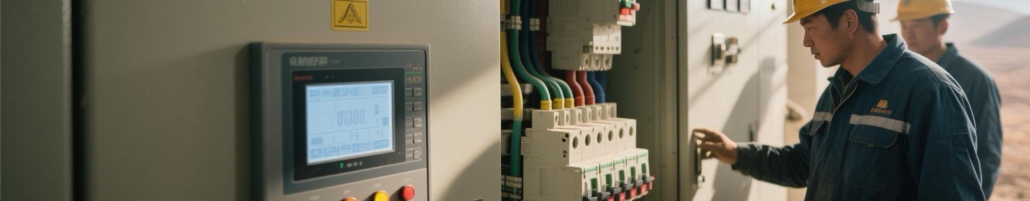 Automatic transfer switch operating in a mining backup power system