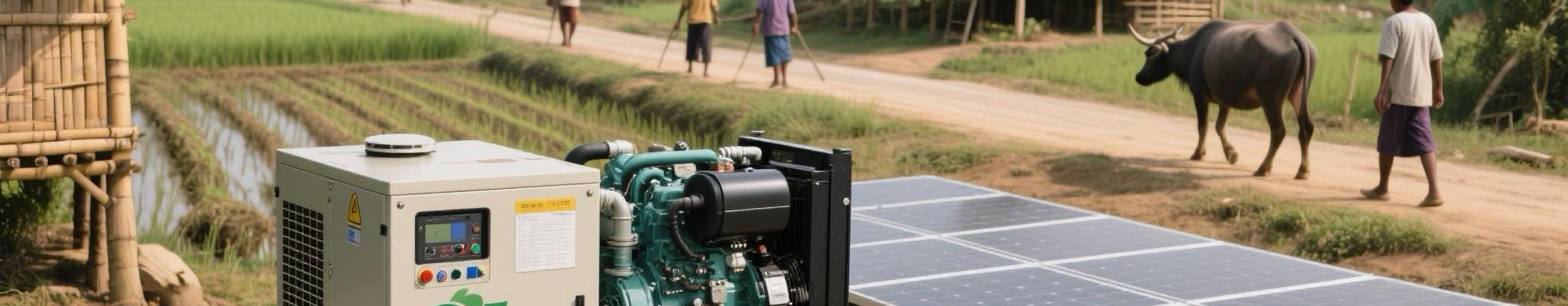 Diesel generator used in Southeast Asia microgrid power projects