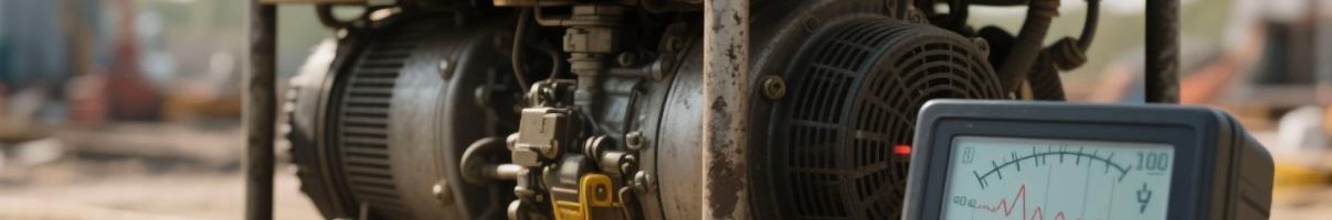 Diesel generator showing abnormal voltage on display