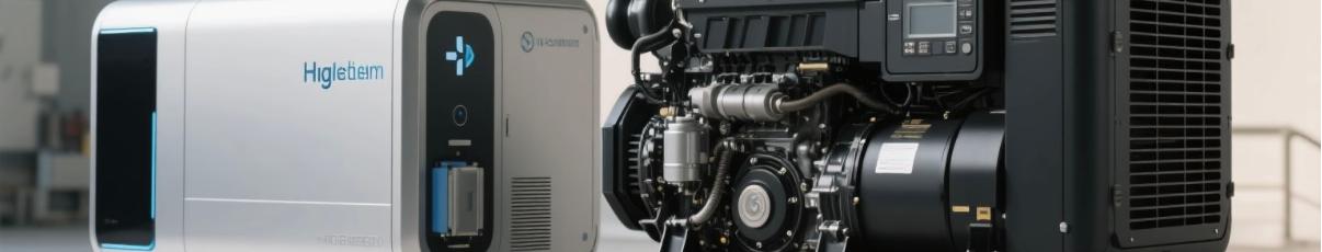Side-by-side hydrogen fuel cell and diesel generator systems