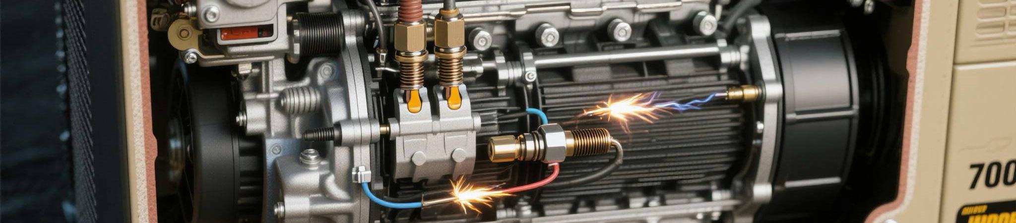 Ignition system layout in a 7000HP diesel generator