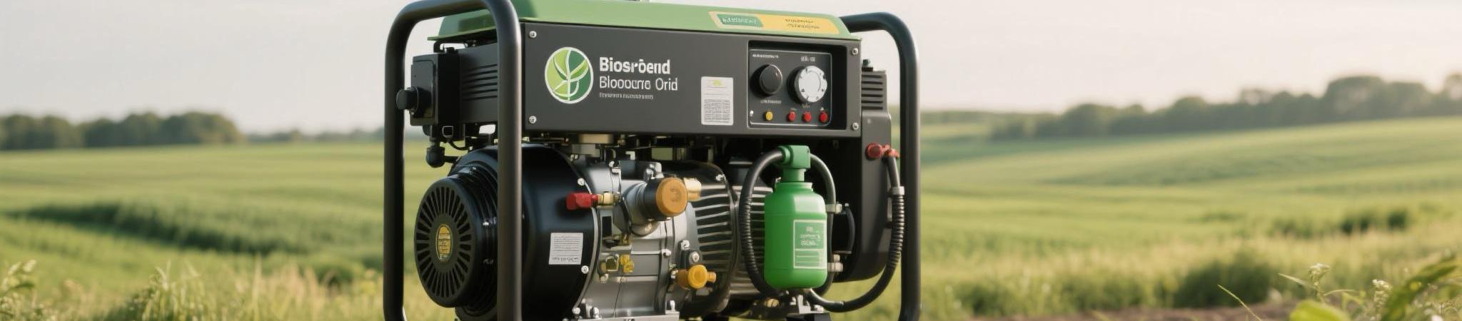 Biodiesel-powered diesel generator in an eco-friendly industrial environment