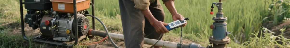 Measuring irrigation pump load on field for diesel generator sizing