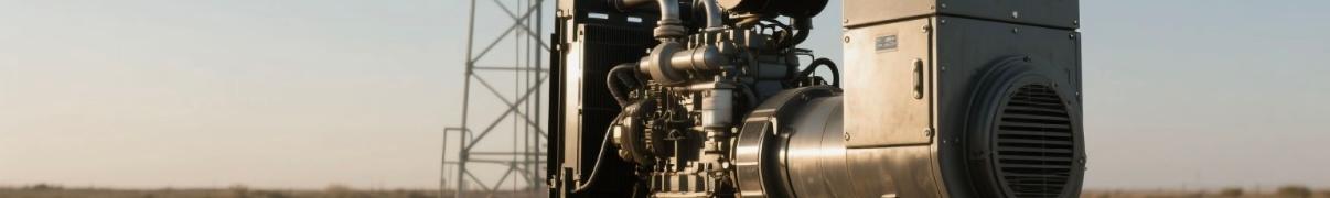 Diesel generator powering a remote tower in the Australian Outback