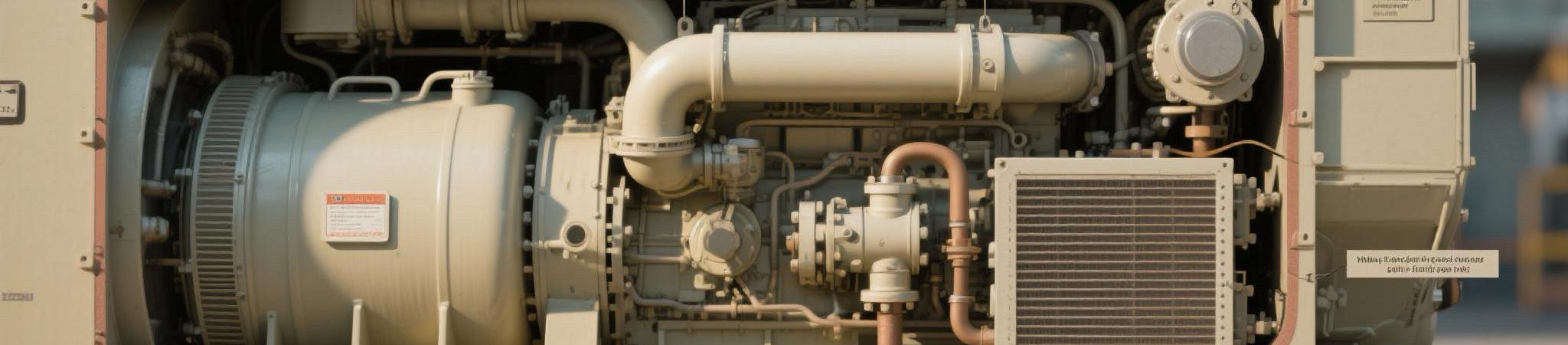 Oil system layout of a 11000HP diesel generator