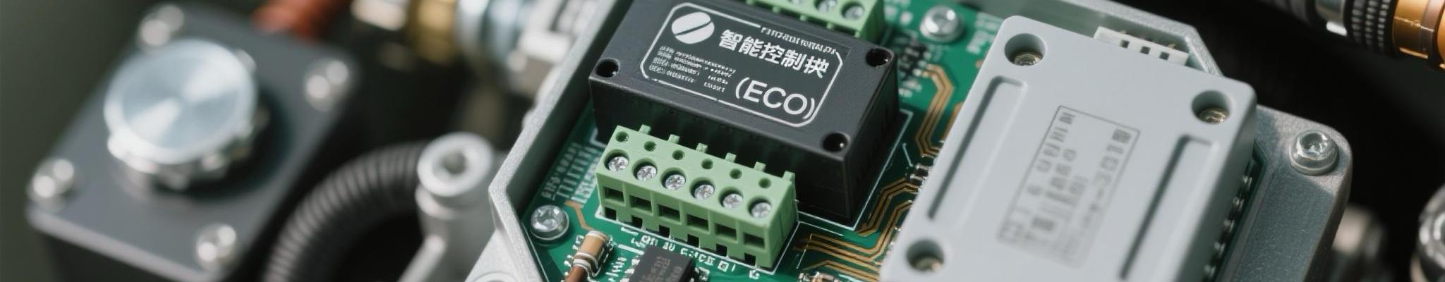 Close-up view of ECU module inside diesel generator intelligent system