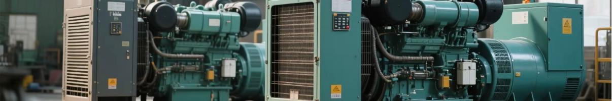 Side-by-side operation of diesel and natural gas generators in an industrial setting