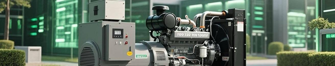 Tier IV low-emission diesel generator with dual-fuel system in a sustainable data center environment