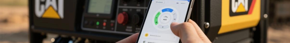 Portable Caterpillar generator with smart control panel