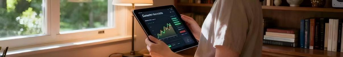 Smart home monitoring diesel generator performance via tablet