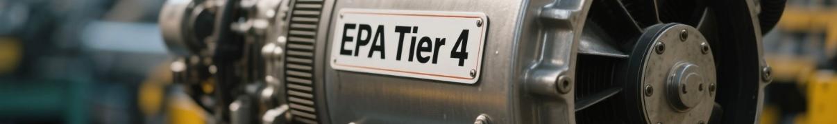 EPA-Certified Diesel Generator Manufacturing Line Diesel generator with EPA Tier 4 label in production line