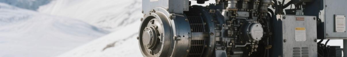 Diesel generator operating in a snowy high-altitude region