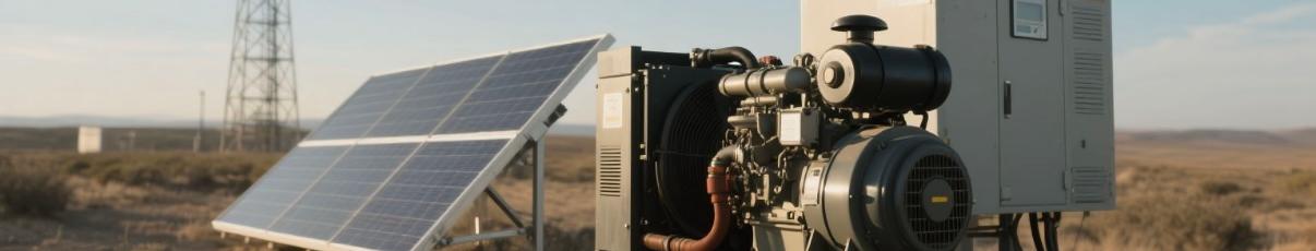 Hybrid Power Generator Deployment Hybrid diesel generator and solar PV system at remote site