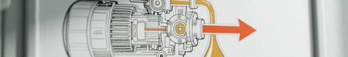 Internal lubrication diagram of a diesel generator