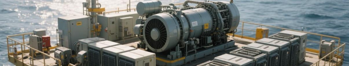 Offshore telecom platform with diesel generator and energy storage