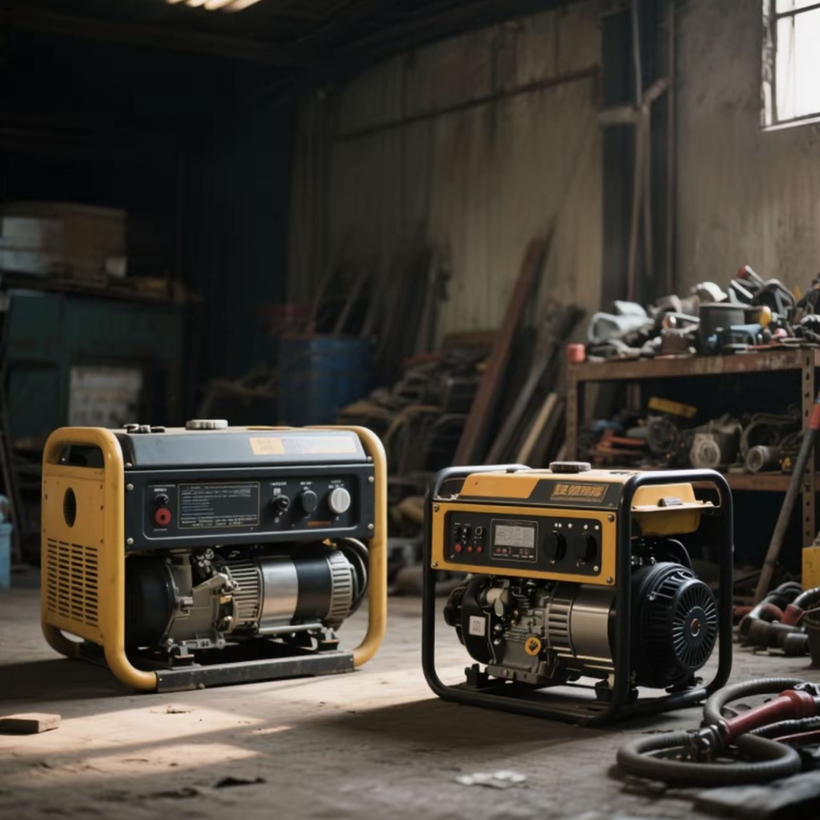 Qual é a diferença entre geradores a diesel e geradores de gasolina?