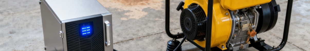 UPS system and diesel generator integration for power continuity