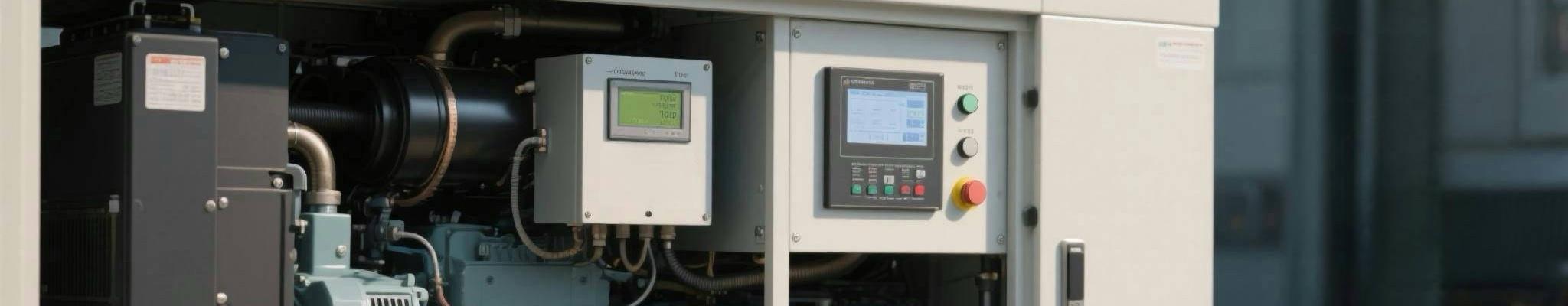 Diagram of smart control system in modern diesel generator