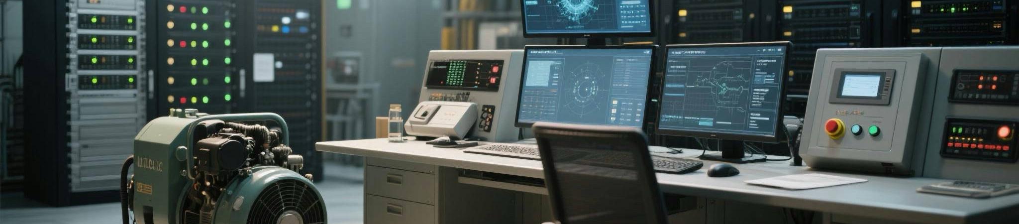 Diesel generator system integrated into a smart data center control room