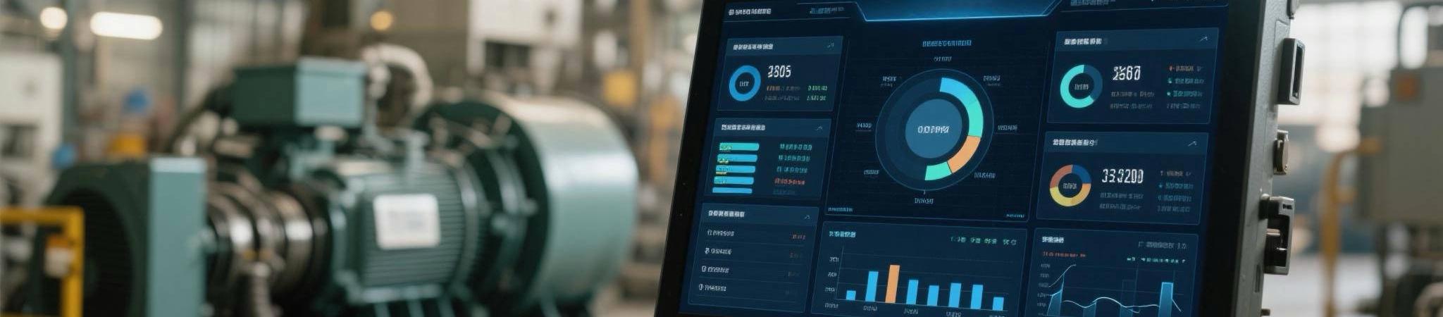 IoT-enabled diesel generator operating in an industrial environment with real-time monitoring
