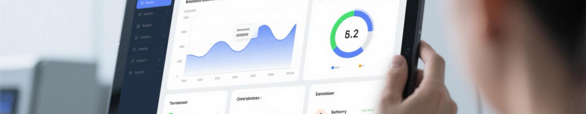 Intelligent control system interface displays real-time monitoring data