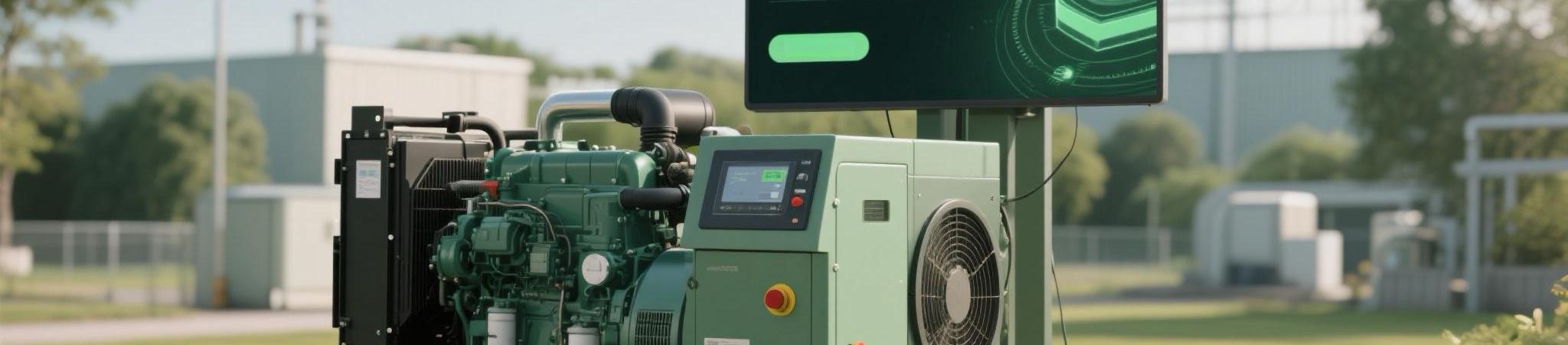 Biofuel-powered diesel generator with AI energy optimization in a sustainable energy park