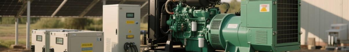 Solar-diesel hybrid generator system deployed with battery storage