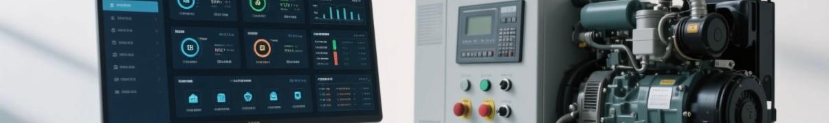 Remote monitoring dashboard displaying diesel generator performance
